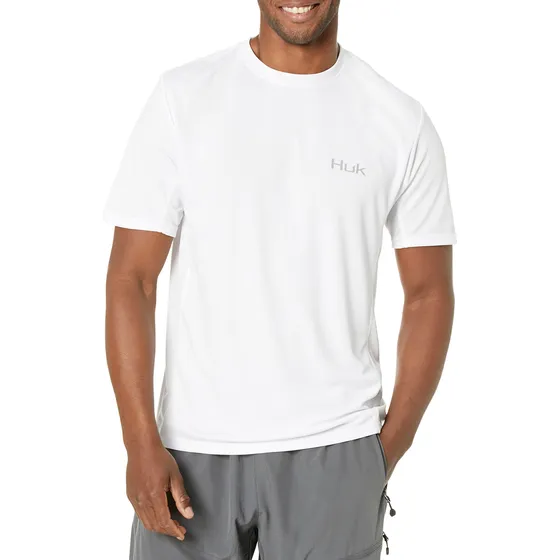 Camisa De Pesca De Manga Corta Huk Icon X Con Protección Sol