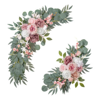 2x Arco De Boda Con Flores, Flores For Esquinas, Letrero De 2x Arco De Boda Con Flores, Flores For Esquinas, Letrero De