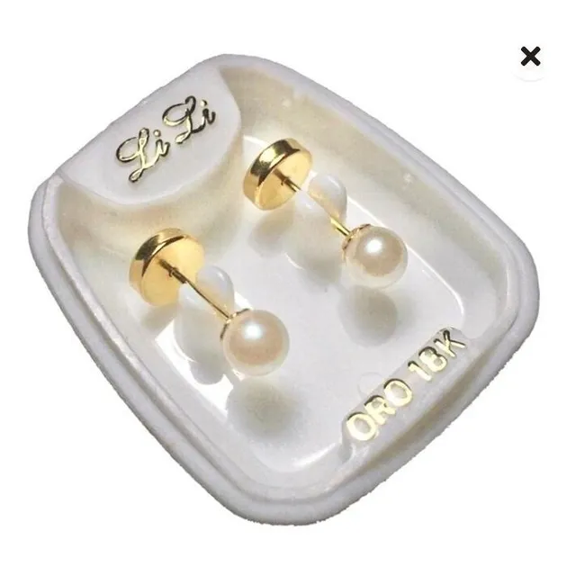 Caravanas Abridores Para Bebe Oro 18k  Presentación  Regalo 