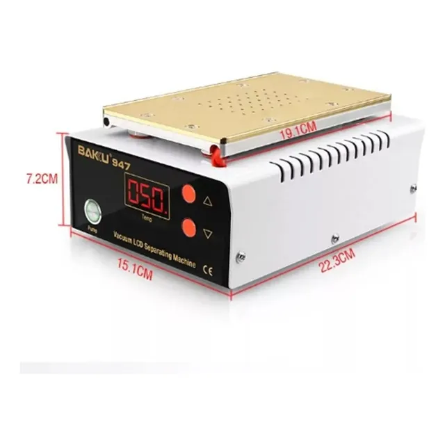 Plancha Máquina Separadora De Micas Táctiles Baku Bk-947