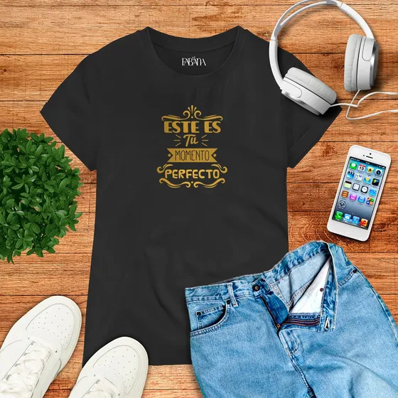 Franela Niña/niño Frase Motivacional Este Es Tu Momento