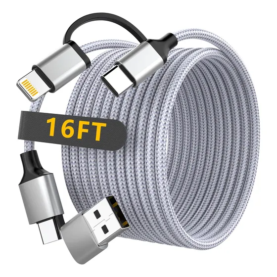 Cable Carga Extra Largo Para iPhone Pie Ft Usb Lightning
