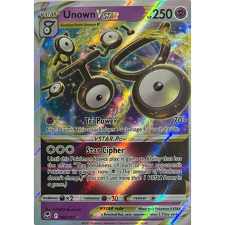 Pokemon Tcg Unown Vstar 066/195 Pokemon Tcg Unown Vstar 066/195