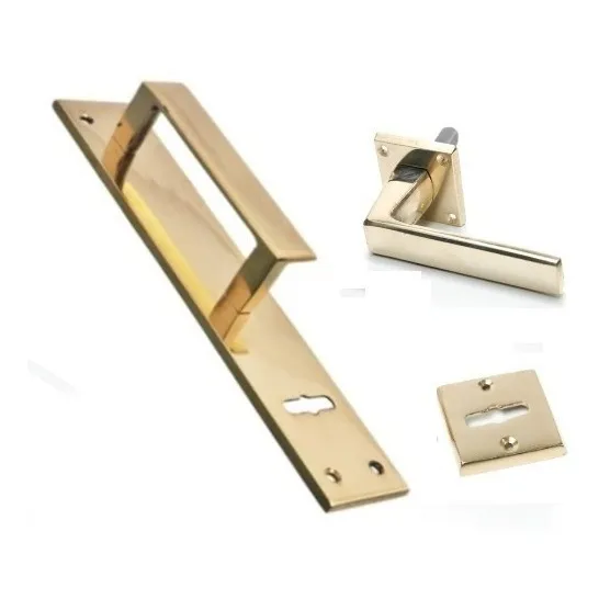 Combo Manijon De Bronce Biselado 25 Cm + Manija Biselada  Bronce