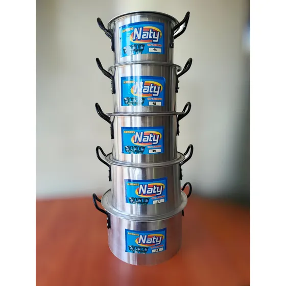 Juego De 5 Ollas Naty - (16/18/20/22/24 Cm)