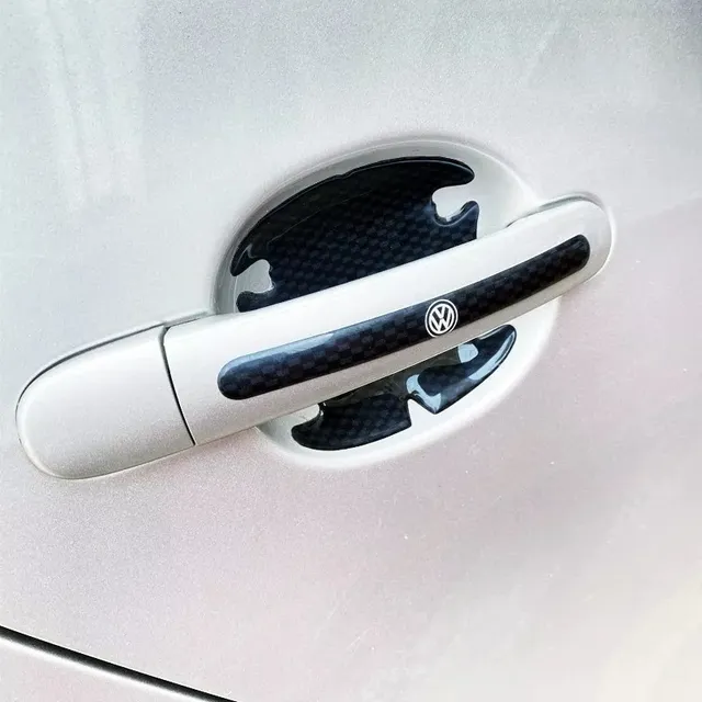 Protector Manijas Y Pestillos Resinado Volkswagen Carbono