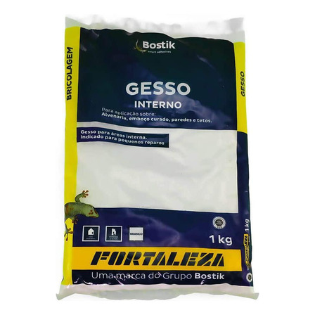 Gesso Bostik Pó 1 Kg-fortaleza Gesso Bostik Pó 1 Kg-fortaleza