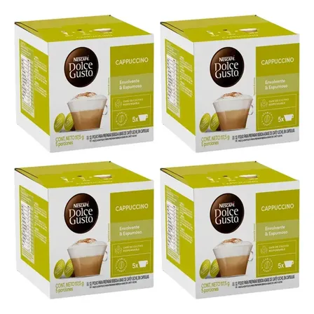 Pack 4 Café Nescafé Dolce Gusto® Cappuccino 10 Cápsulas