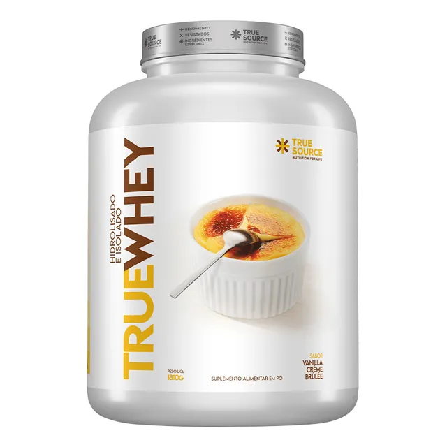 True Whey Protein Crème Brûlée 1.810g True Source Sabor Baunilha