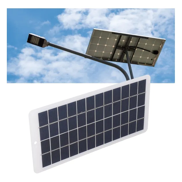 Kit Panel Solar 5 W 12 V Transmitancia Cargador Para Calle