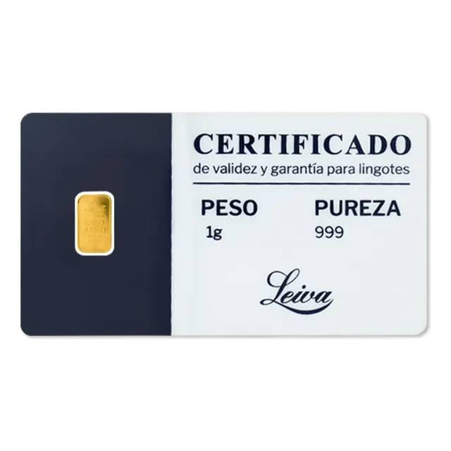 Lingote Oro De 1gr Leiva Joyas