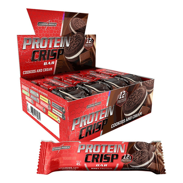Super Promoção Protein Crisp Bar Caixa C/ 12 Integralmedica Super Promoção Protein Crisp Bar Caixa C/ 12 Integralmedica