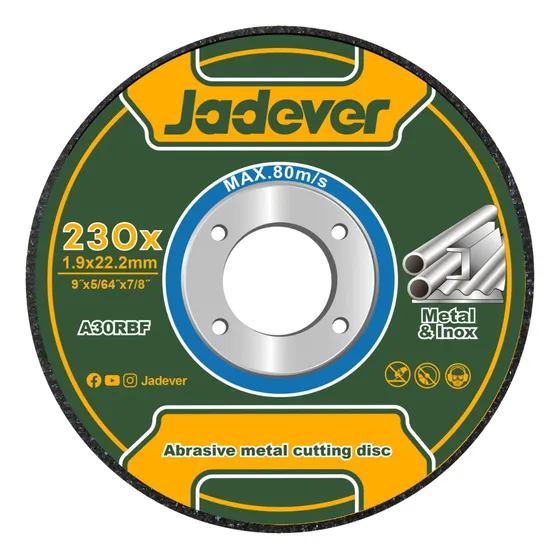 Disco Corte Metal Jadever Jdac1391 230mm X 7 Unidades