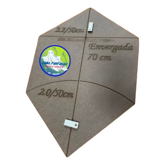 Gabarito Pipa 70 Cm Madeira Mdf Com Marcaçao