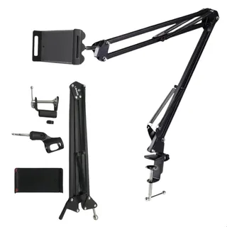 Suporte De Mesa Braço Articulado Para Microfone Celular Aço Suporte De Mesa Braço Articulado Para Microfone Celular Aço