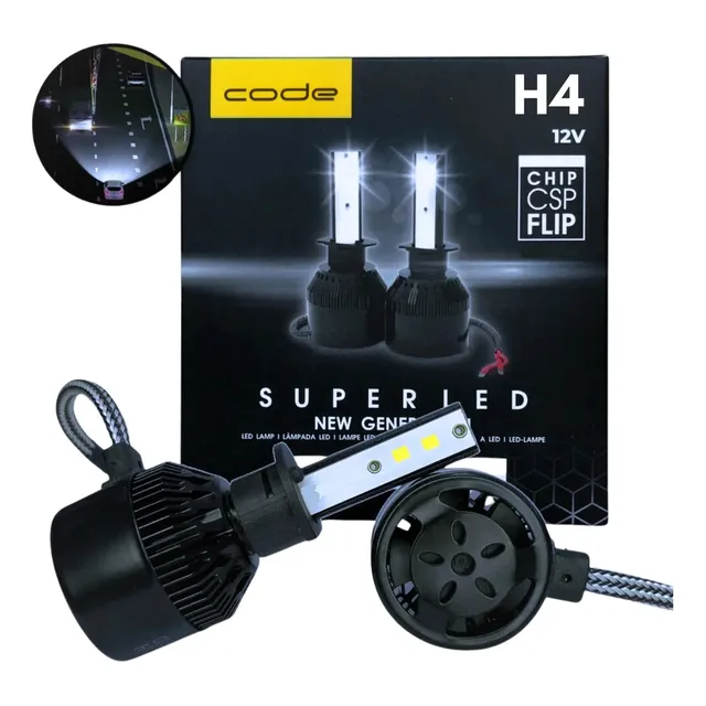 Kit Super Led Techone 12v 6000k H1 H3 H4 H7 H8 H11 Hb3 Hb4