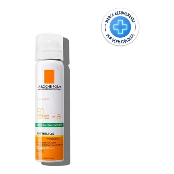 Protector Solar La Roche-Posay Anthelios Anti-Shine Spray 50 SPF Control De Brillo 75 mL Para Pieles Sensibles