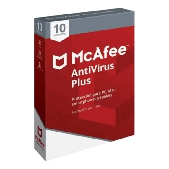 Antivirus Mcafee Plus 10 Dispositivos 1 Año Original*