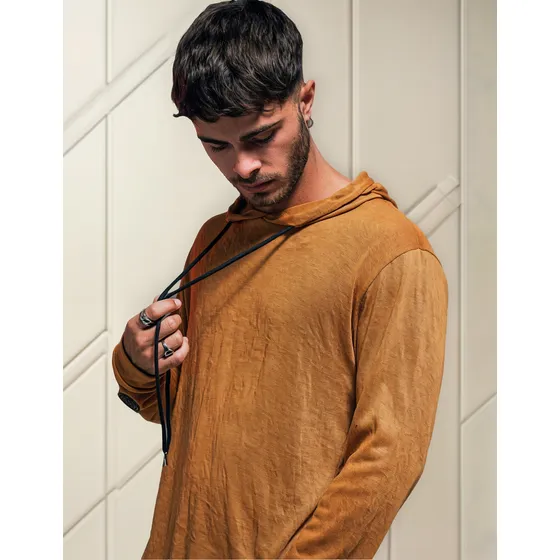 Camiseta De Hilo Hombre Manga Larga Acres De Diamante