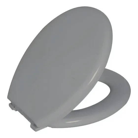 Asiento acolchado ovalado universal Deca Village Astra Grey, color gris claro
