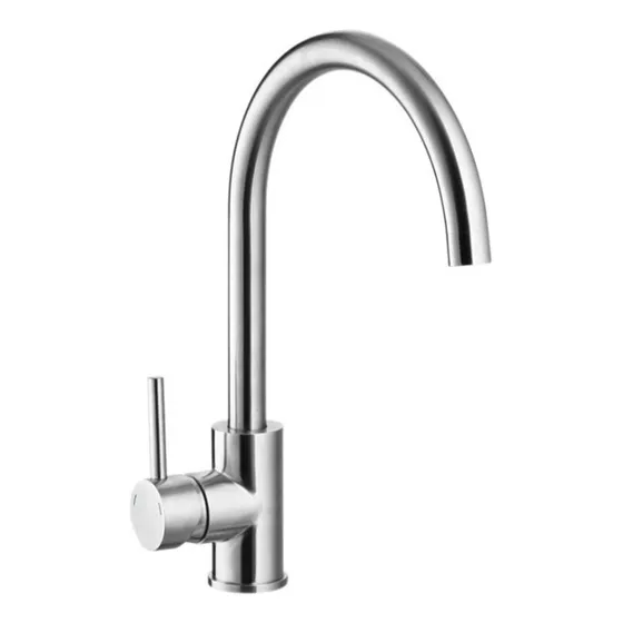 Grifería Monomando Para Cocina Positano Acero Inox. Bm-7011