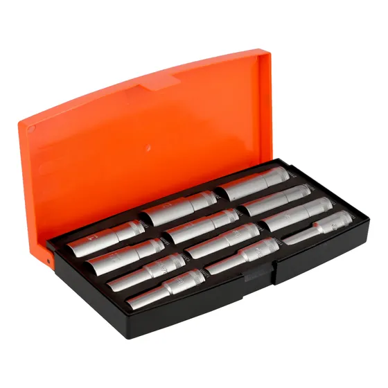 Juego Dados Largos Milimétricos Cuadrante 1/2  Marca Bahco