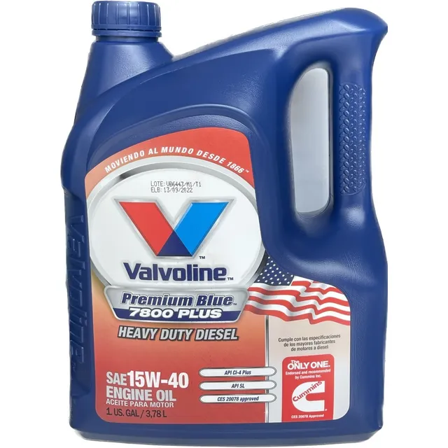 Aceite Motor Valvoline Premium Blue 7800 15w40 Garrafa 5 Gal