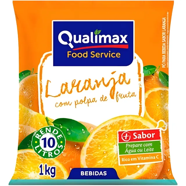Suco Em Po Refresco Qualimax Laranja 1 Kilo - 5 Unidades