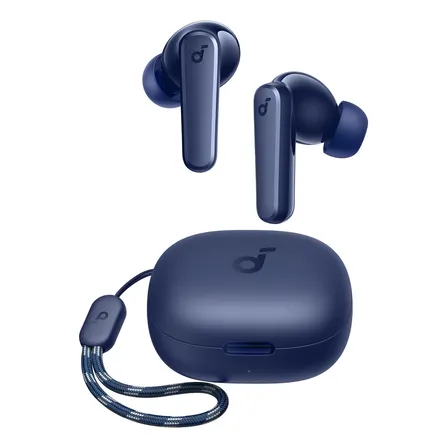 Audífonos Bluetooth Soundcore P20i in Ear Manos Libress, Resistente al Agua, Certificación Hi-Res LDAC, 30 Horas de Calidad de Sonido sin Pérdida, Soporte de Carga Rápida, Bluetooth 5.3, Color Azul