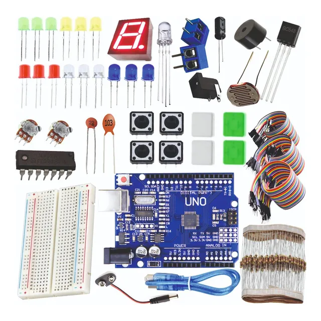 Kit 352 Pçs Para Arduino Robótica Maker Iniciante Nf-e