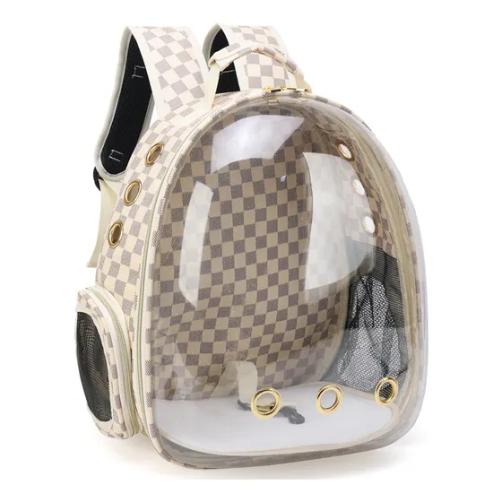 Mochila  Visor Panorâmica Astronauta Cachorro Gato Courino