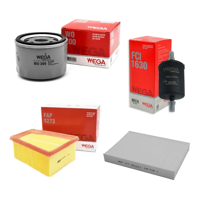 Kit Filtros Wega Renault Kangoo Clio 2 Mio 1.6 16v K4m
