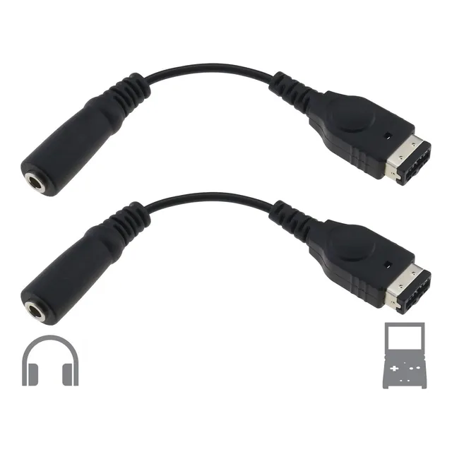 2pz Adaptador Audifonos Para Game Boy Advance O Gba Sp 3.5mm