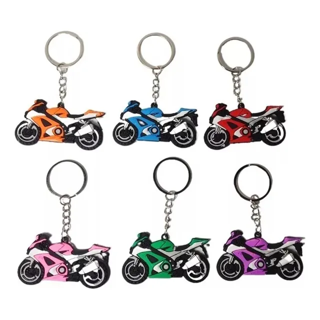 Llavero Moto Suzuki Liviano En Goma Diferentes Colores