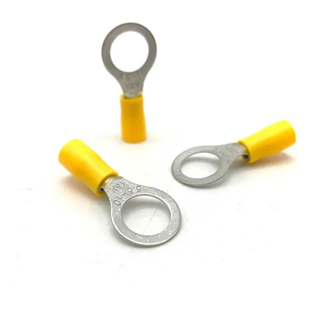 Terminal 100pza Rv5.5-10 Amarilla Ojo 3/8 Cal10-12awg
