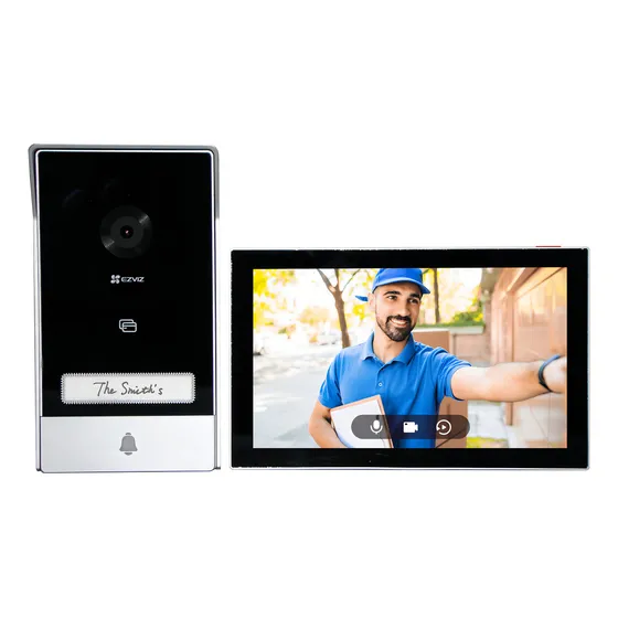Ezviz Hp7, Timbre Videoportero Wifi 2k, Apertura Remota Color Negro