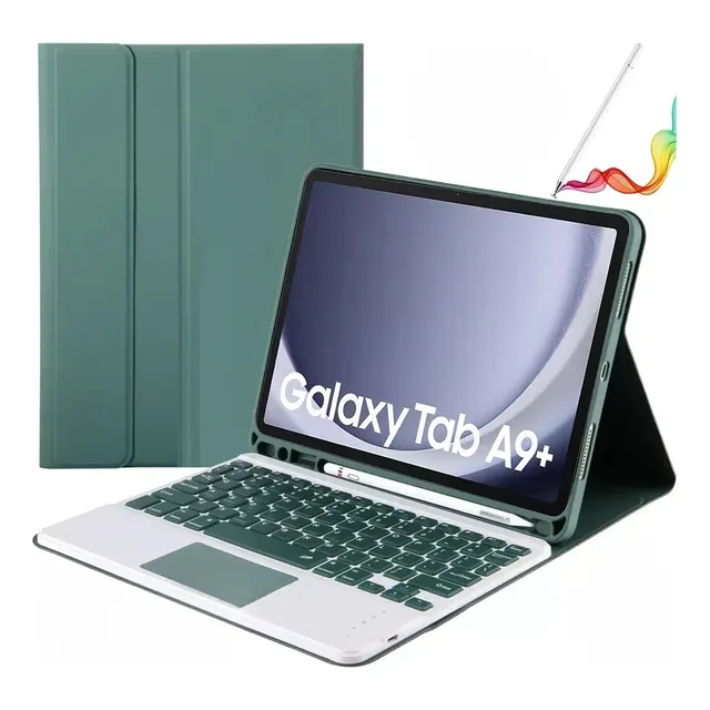 Funda+teclado Táctil Con Ñ+lápiz Para Galaxy Tab A9+ Plus 11