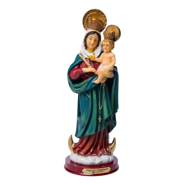 Virgen De  Chiquinquirá  Estatua Ceramica Italiana 20 Cm