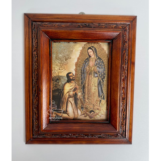 Cuadro Virgen De Guadalupe Y Juan Diego C00018 Nogal Cuadro Virgen De Guadalupe Y Juan Diego C00018 Nogal