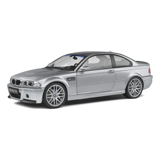Miniatura Bmw M3 (e46) Csl Coupé 2003 1:18 Prata Solido