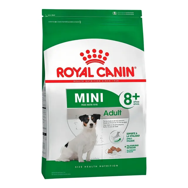 Alimento Royal Canin Size Health Nutrition Mini Adult 8+ para perro senior de raza mini sabor mix en bolsa de 3kg