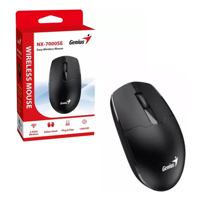 Mouse Inalámbrico Genius Nx-7000se Negro