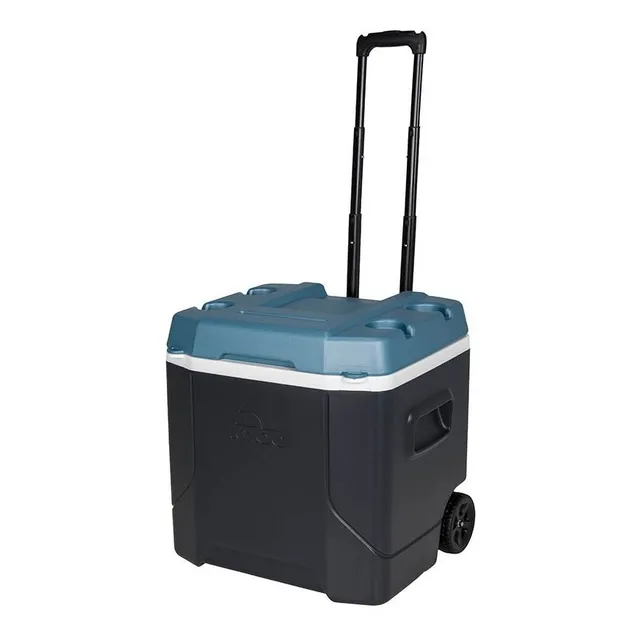 Cooler Igloo 51 L Con Ruedas Playa - Picnic - Camping Negro
