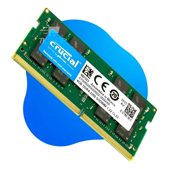Memória Ram 8gb Ddr4 3200mhz Crucial Sodimm Notebook Laptop