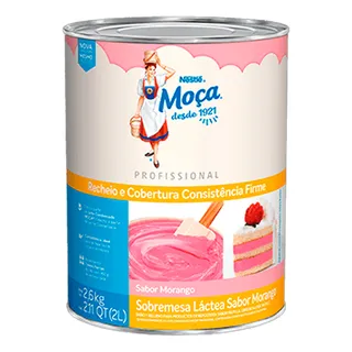 Recheio Cobertura De Morango Moça 2,6kg Nestlé Recheio Cobertura De Morango Moça 2,6kg Nestlé