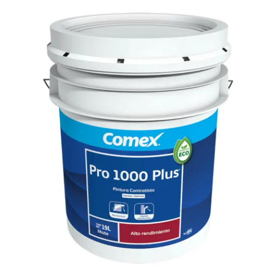 Comex Pro 1000 Plus Pintura Acrílica Blanco 19l