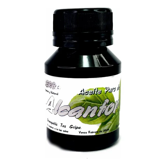Aceite De Alcanfor  Herba 50 Cc Puro Con Gotero
