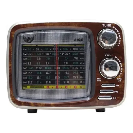 Speaker Parlante Corneta Am / Fm Bluetooth Retro Vintage 