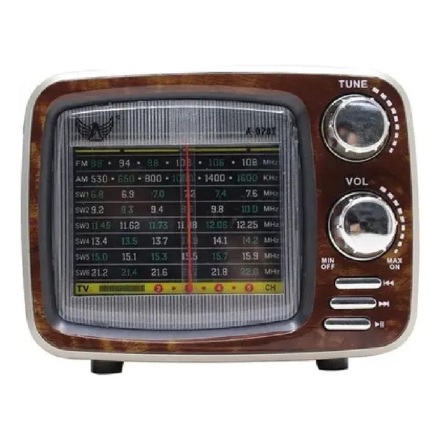 Speaker Parlante Corneta Am / Fm Bluetooth Retro Vintage 