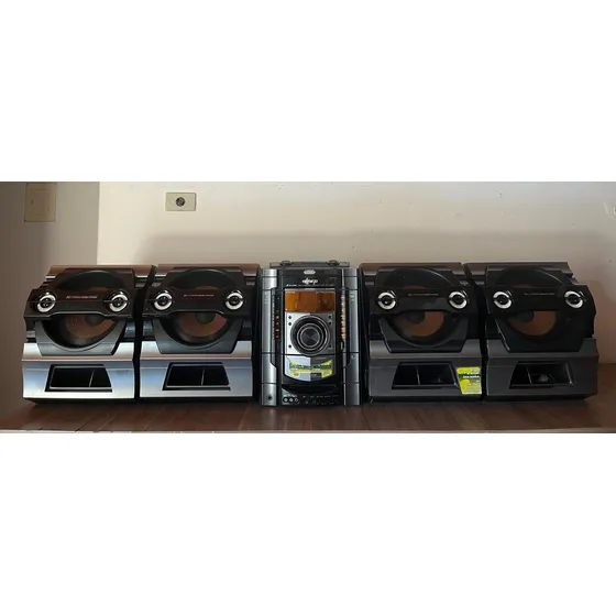 Mini System Sony Fst-zx80d 9700 Watts Cd Dvd Leia Desc